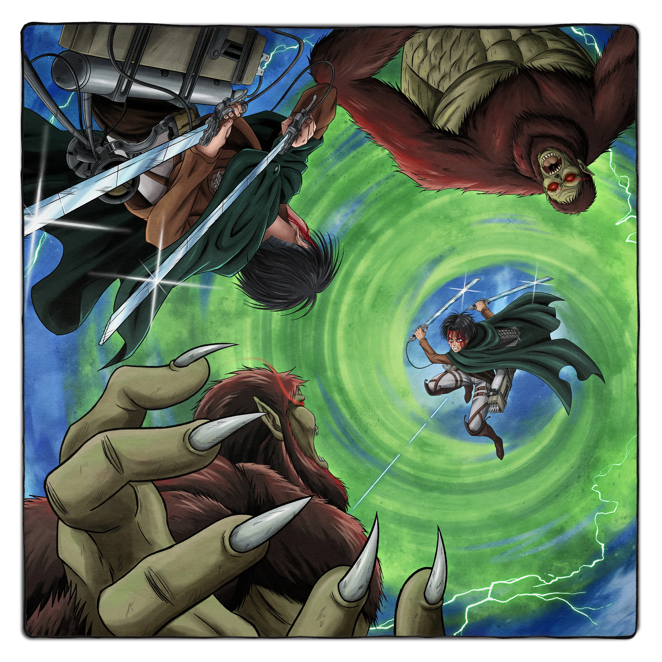 Beast Slayer 2-Player Stitched Edge 遊戲墊